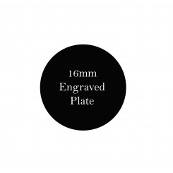 16mm Engraved Personalised Plate - To fit 2.5cm Lockets